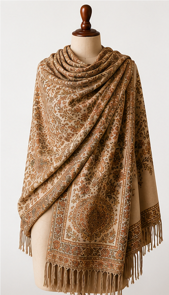 Heritage Paisley Premium Pashmina Shawl
