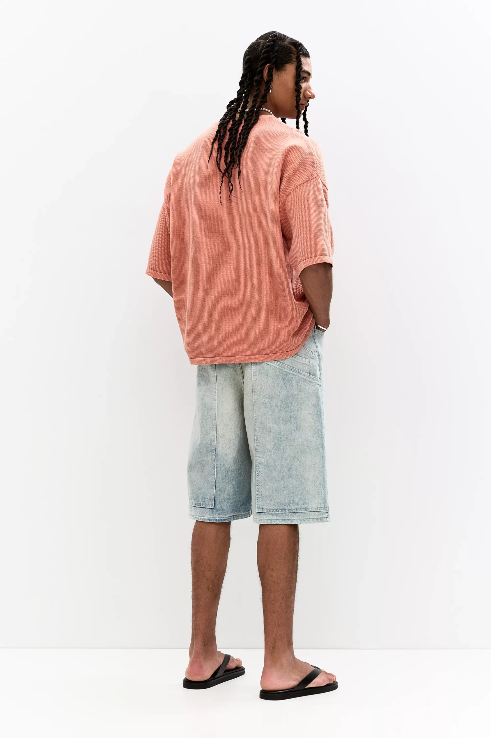 Oversize short sleeve knit top - Image 2