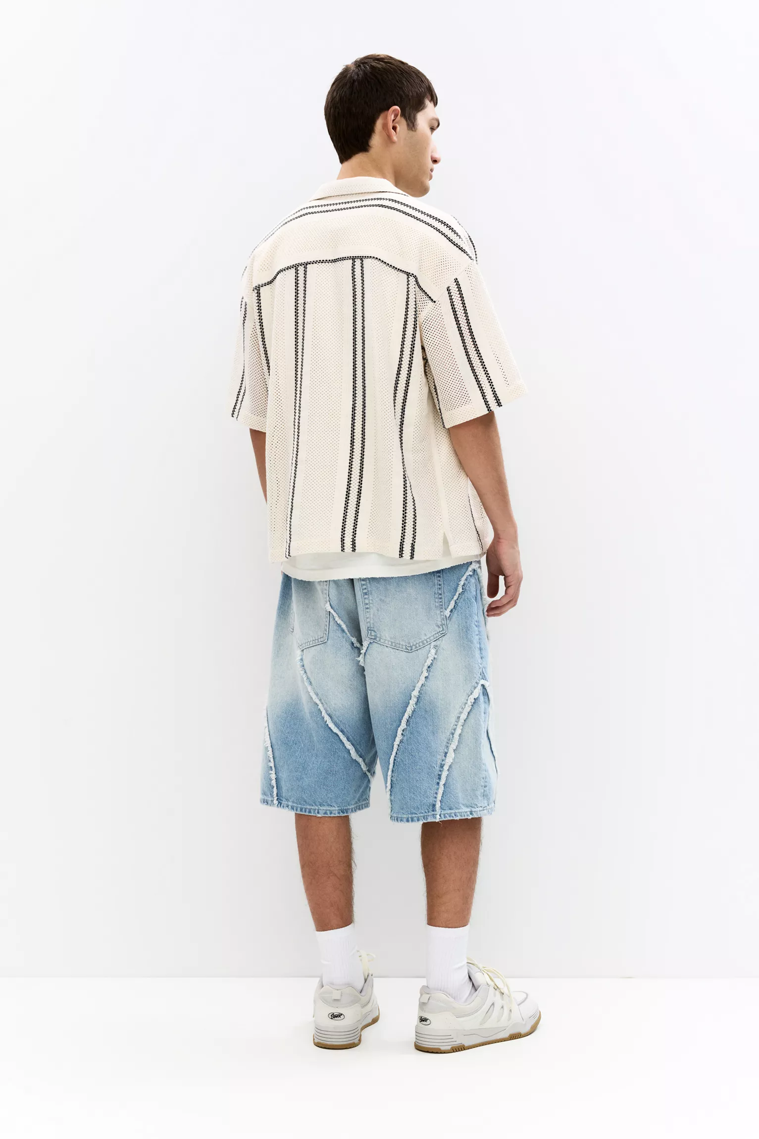 Striped crochet shirt - Image 2