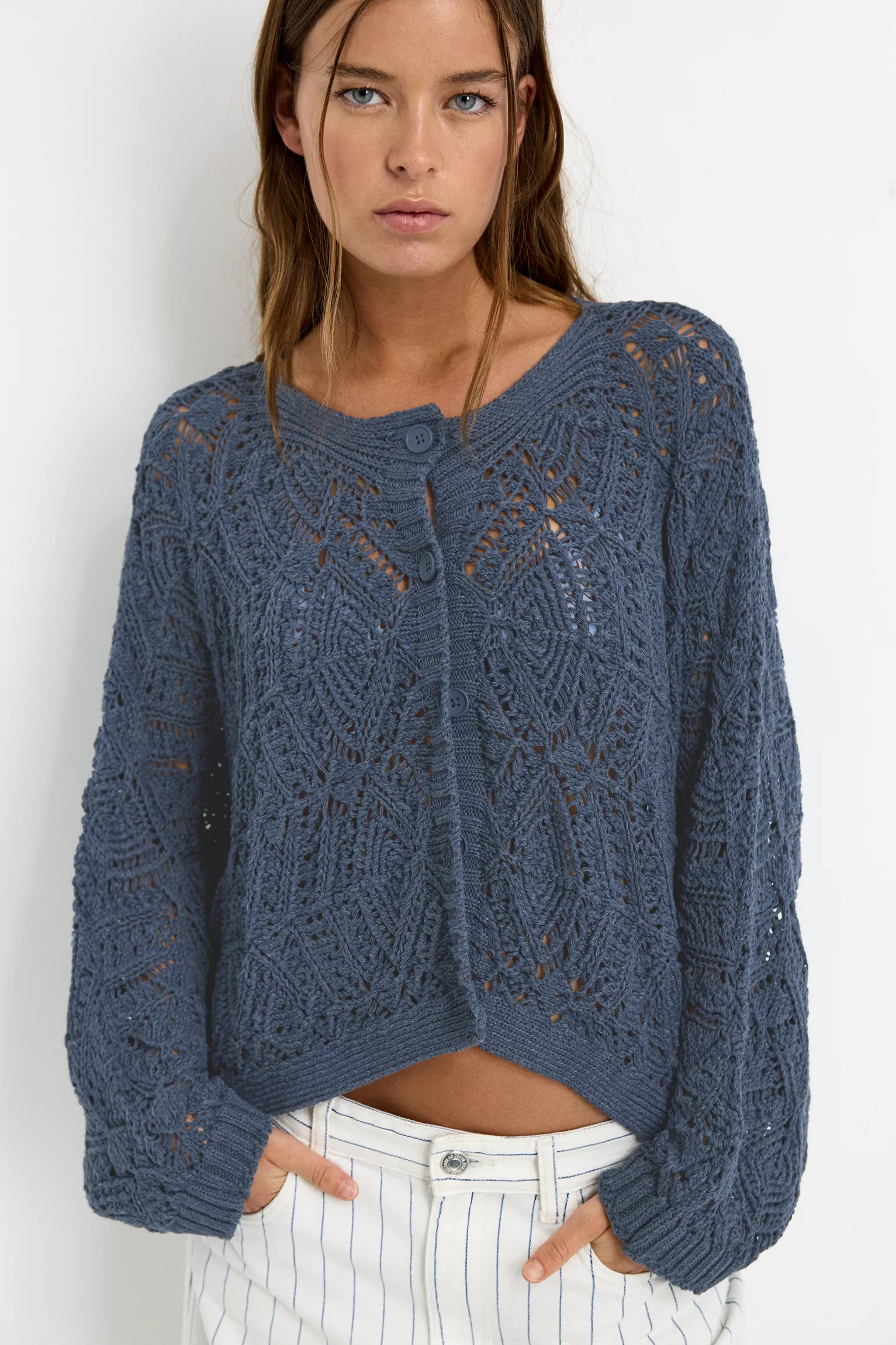 Oversize crochet cardigan - Image 3