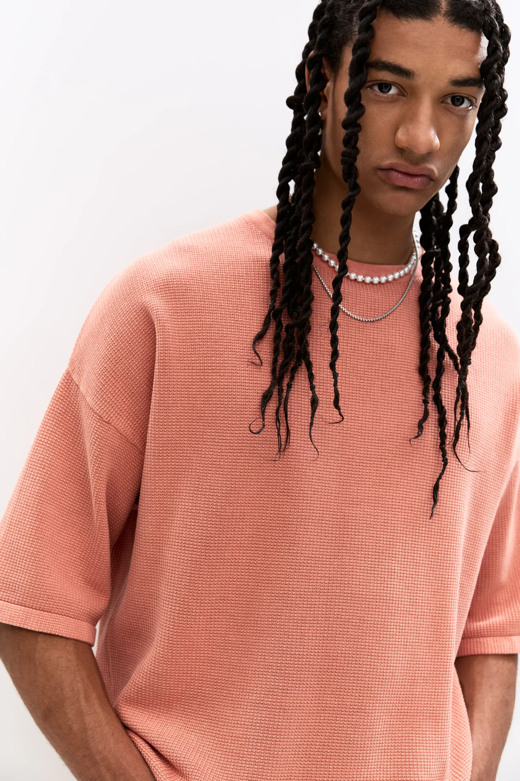 Oversize short sleeve knit top - Image 3