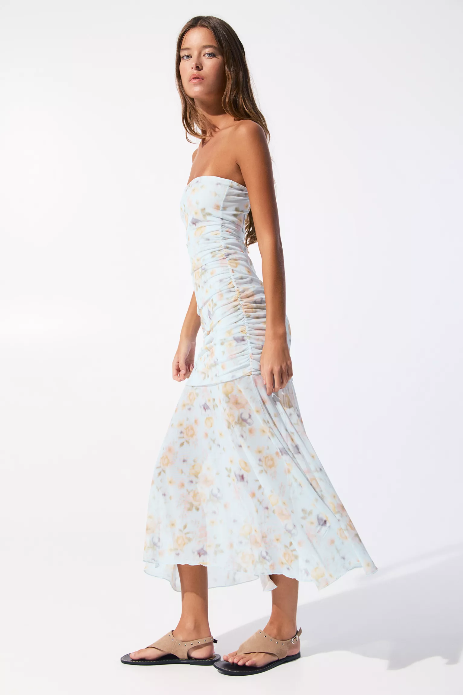 Floral pattern midi dress - Image 3