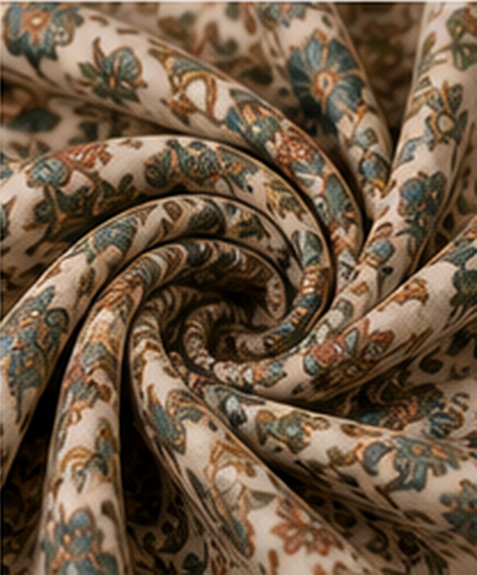 Verdant Ivory Luxury Pashmina Shawl - Image 5
